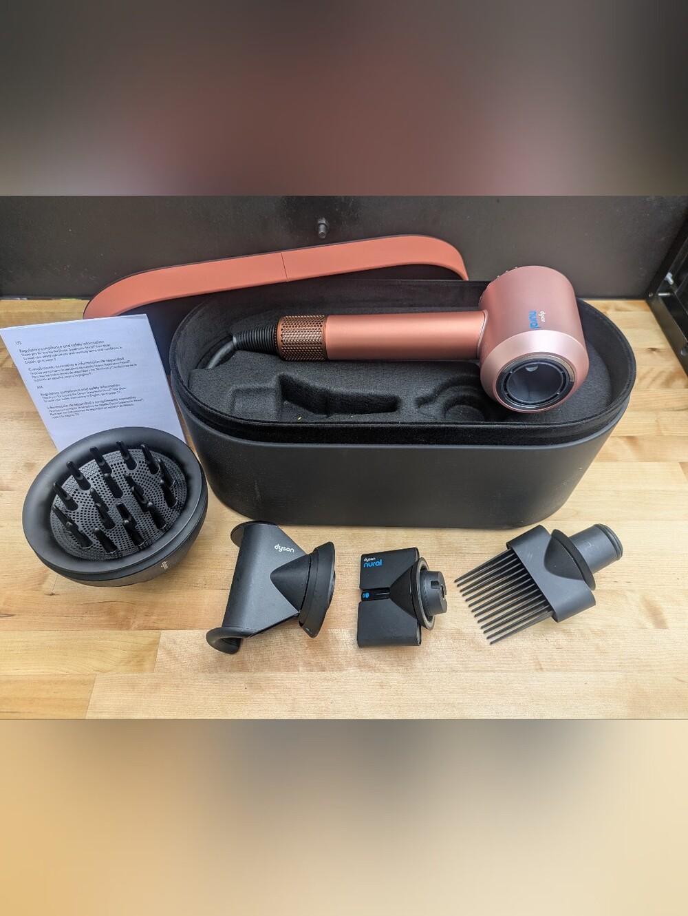 Special Edition - Dyson Hair Dryer in Rose Copper with Black Attachments